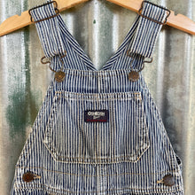 Load image into Gallery viewer, 1990&#39;s Pinstripe Oshkosh Vintage Kid&#39;s Blue Denim Long Overalls Sz 3T - OOAK - Phoenix Menswear