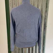 Load image into Gallery viewer, 1990&#39;s Polo Ralph Lauren Vintage Cotton Jumper Pale Blue Pullover Zip Sz M - OOAK - Phoenix Menswear