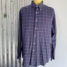 Load image into Gallery viewer, 1990&#39;s Ralph Lauren Blue Check L/S Shirt Sz XL - OOAK - Phoenix Menswear