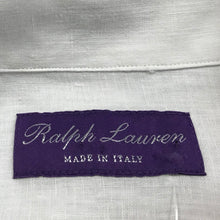 Load image into Gallery viewer, 1990&#39;s Ralph Lauren Purple Label White Linen L/S Shirt Sz XXL - OOAK - Phoenix Menswear