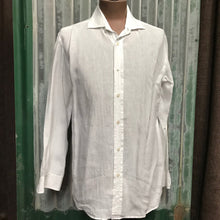 Load image into Gallery viewer, 1990&#39;s Ralph Lauren Purple Label White Linen L/S Shirt Sz XXL - OOAK - Phoenix Menswear