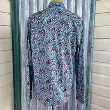 Load image into Gallery viewer, 1990&#39;s Scotch &amp; Soda Red Blue White Feather Design Amsterdam L/S Sz XL - OOAK - Phoenix Menswear