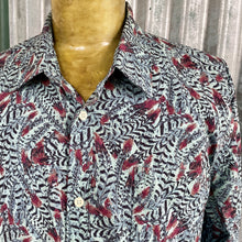 Load image into Gallery viewer, 1990&#39;s Scotch &amp; Soda Red Blue White Feather Design Amsterdam L/S Sz XL - OOAK - Phoenix Menswear