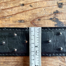 Load image into Gallery viewer, 1990&#39;s Vintage Black Leather Faux Ostrich Belt Sz M - OOAK - Phoenix Menswear