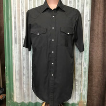Load image into Gallery viewer, 1990&#39;s Vintage Black Western S/S Shirt Sz L - OOAK - Phoenix Menswear