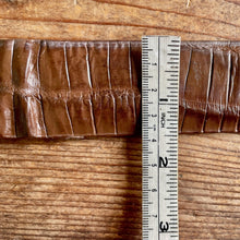 Load image into Gallery viewer, 1990&#39;s Vintage Brown Crocodile Leather Belt Sz M - OOAK - Phoenix Menswear