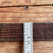 Load image into Gallery viewer, 1990&#39;s Vintage Brown Lizard Leather Belt Sz M - OOAK - Phoenix Menswear