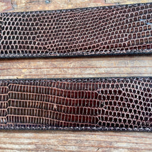Load image into Gallery viewer, 1990&#39;s Vintage Brown Lizard Leather Belt Sz M - OOAK - Phoenix Menswear