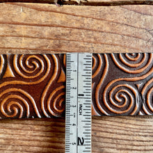 Load image into Gallery viewer, 1990&#39;s Vintage Brown Tooled Leather Belt Swirl Design Sz XXL - OOAK - Phoenix Menswear