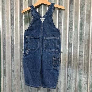 1990's Vintage Children's Oshkosh Denim Overalls Sz 12 Months - OOAK - Phoenix Menswear