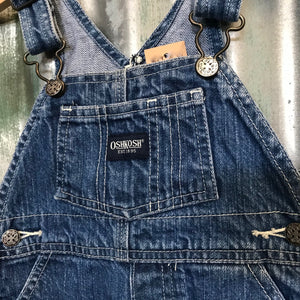 1990's Vintage Children's Oshkosh Denim Overalls Sz 12 Months - OOAK - Phoenix Menswear