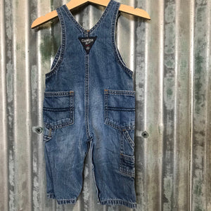 1990's Vintage Children's Oshkosh Denim Overalls Sz 6 Months - OOAK - Phoenix Menswear