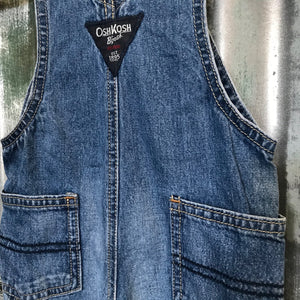1990's Vintage Children's Oshkosh Denim Overalls Sz 6 Months - OOAK - Phoenix Menswear