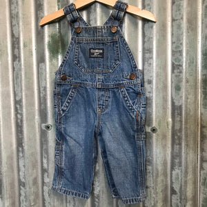 1990's Vintage Children's Oshkosh Denim Overalls Sz 6 Months - OOAK - Phoenix Menswear