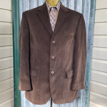 Load image into Gallery viewer, 1990s Vintage Corduroy Blazer Chocolate Brown Sz XL Long - OOAK - Phoenix Menswear