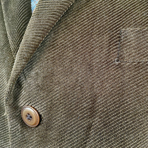 1990s Vintage Corduroy Blazer Chocolate Brown Sz XL Long - OOAK - Phoenix Menswear