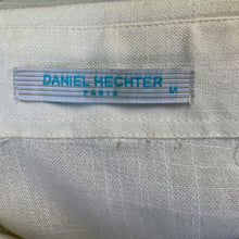 Load image into Gallery viewer, 1990&#39;s Vintage Daniel Hechter White Embroidered Brown S/S Soft Linen Blend Shirt Sz M - OOAK - Phoenix Menswear