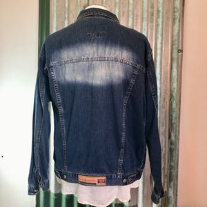 1990's Vintage Diesel Denim Jacket Blue Sz L - OOAK - Phoenix Menswear
