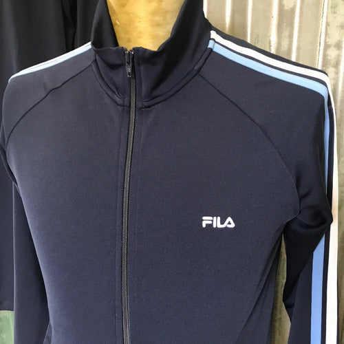1990's Vintage Fila Track Suit Top and Bottom Navy Sz S - OOAK - Phoenix Menswear