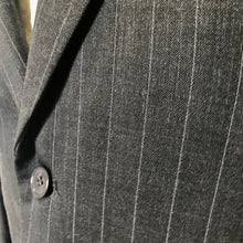 Load image into Gallery viewer, 1990&#39;s Vintage Grey Pinstripe Wool Blend Suit Sz M/32 - OOAK - Phoenix Menswear