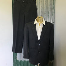 Load image into Gallery viewer, 1990&#39;s Vintage Grey Pinstripe Wool Blend Suit Sz M/32 - OOAK - Phoenix Menswear