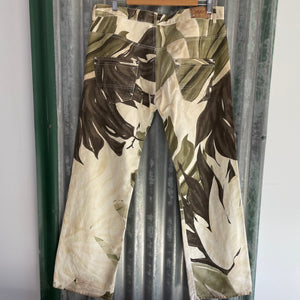 1990's Vintage Hugo Boss Camouflage Trousers Green White Sz 36 - OOAK - Phoenix Menswear