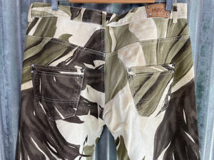 1990's Vintage Hugo Boss Camouflage Trousers Green White Sz 36 - OOAK - Phoenix Menswear