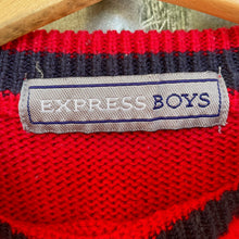 Load image into Gallery viewer, 1990&#39;s Vintage Kid&#39;s Jumper Red Blue Western Cowboy Horse Sz 7 - OOAK - Phoenix Menswear
