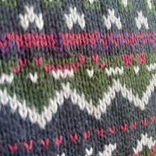 Load image into Gallery viewer, 1990&#39;s Vintage Knit Jumper Zig Zag Stripes Navy Red Green White Pullover Sz M - OOAK - Phoenix Menswear