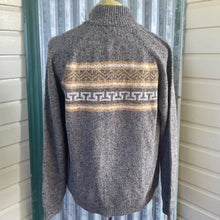 Load image into Gallery viewer, 1990&#39;s Vintage Knit Nepalese Cardigan Zip Stripe Soft Dead Stock Sz L - OOAK - Phoenix Menswear