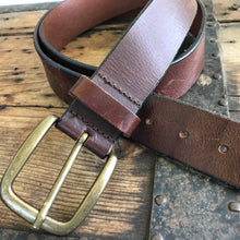 Load image into Gallery viewer, 1990&#39;s Vintage Leather Belt Sz XXL - OOAK - Phoenix Menswear