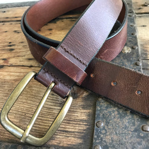 1990's Vintage Leather Belt Sz XXL - OOAK - Phoenix Menswear