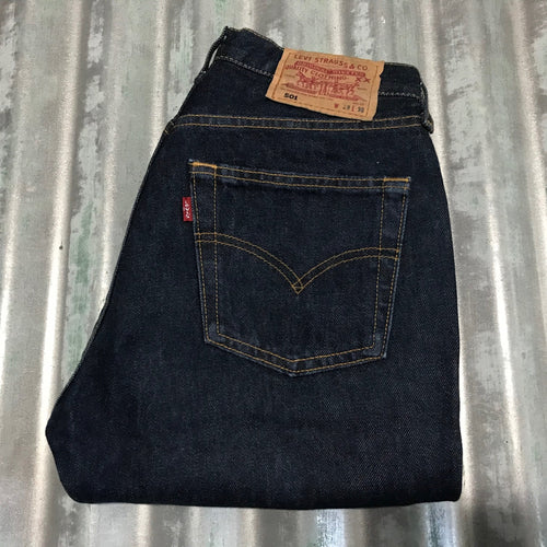 1990's Vintage Levi’s 501 Jeans Blue Sz 28/30 Button Fly - OOAK - Phoenix Menswear
