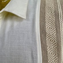 Load image into Gallery viewer, 1990&#39;s Vintage Linen Cream Embroidered Formal S/S Shirt Sz XL - OOAK - Phoenix Menswear