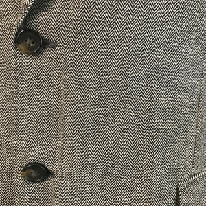 1990's Vintage Men's Brooks Brothers Blazer Houndstooth Grey Sz L - New - OOAK - Phoenix Menswear