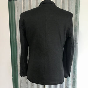 1990's Vintage Men's Zara Grey Knit Blazer Sz L - New - OOAK - Phoenix Menswear