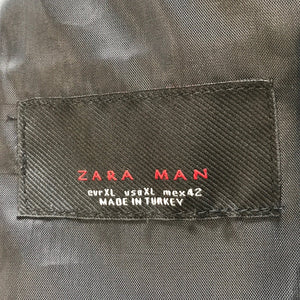 1990's Vintage Men's Zara Grey Knit Blazer Sz L - New - OOAK - Phoenix Menswear