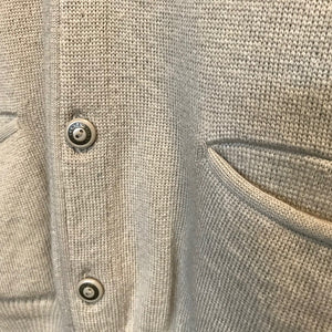 1990's Vintage Merino Knit Vest Beige Sz M - OOAK - Phoenix Menswear