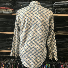 Load image into Gallery viewer, 1990&#39;s Vintage &#39;Montgomery Ward&#39; L/S Shirt Blue Beige Sz M - OOAK - Phoenix Menswear