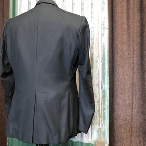 1990's Vintage Navy Blazer Black Lapel Sz XL - OOAK - Phoenix Menswear