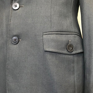 1990's Vintage Navy Blazer Black Lapel Sz XL - OOAK - Phoenix Menswear