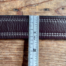 Load image into Gallery viewer, 1990&#39;s Vintage Nike Brown Leather Belt White Top Stitching Chunky Buckle Sz M - OOAK - Phoenix Menswear