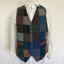 Load image into Gallery viewer, 1990&#39;s Vintage Patchwork Wool Tweed Vest Sz M - OOAK - Phoenix Menswear