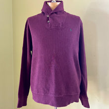 Load image into Gallery viewer, 1990&#39;s Vintage Polo Ralph Lauren Purple Cotton Jumper Pullover Sz L - OOAK - Phoenix Menswear