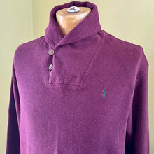 Load image into Gallery viewer, 1990&#39;s Vintage Polo Ralph Lauren Purple Cotton Jumper Pullover Sz L - OOAK - Phoenix Menswear