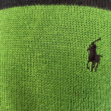 Load image into Gallery viewer, 1990&#39;s Vintage Ralph Lauren Polo Golf Cotton Jumper Green Navy Blue Stripe Crew Neck Pullover Sz L - OOAK - Phoenix Menswear