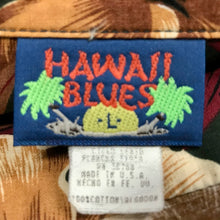 Load image into Gallery viewer, 1990&#39;s Vintage S/S Hawaiian Print Shirt Brown Green Burgundy Sz XL - OOAK - Phoenix Menswear