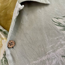 Load image into Gallery viewer, 1990&#39;s Vintage Tommy Bahama Silk Hawaiian S/S Shirt Pale Gey Blue Floral Print Sz M - OOAK - Phoenix Menswear
