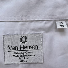 Load image into Gallery viewer, 1990s Vintage Van Heusen White Dress Shirt Formal L/S SzXL - OOAK - Phoenix Menswear
