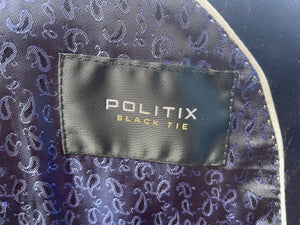 1990's Vintage Velvet Navy Blue Blazer Politix Sz S - OOAK - Phoenix Menswear
